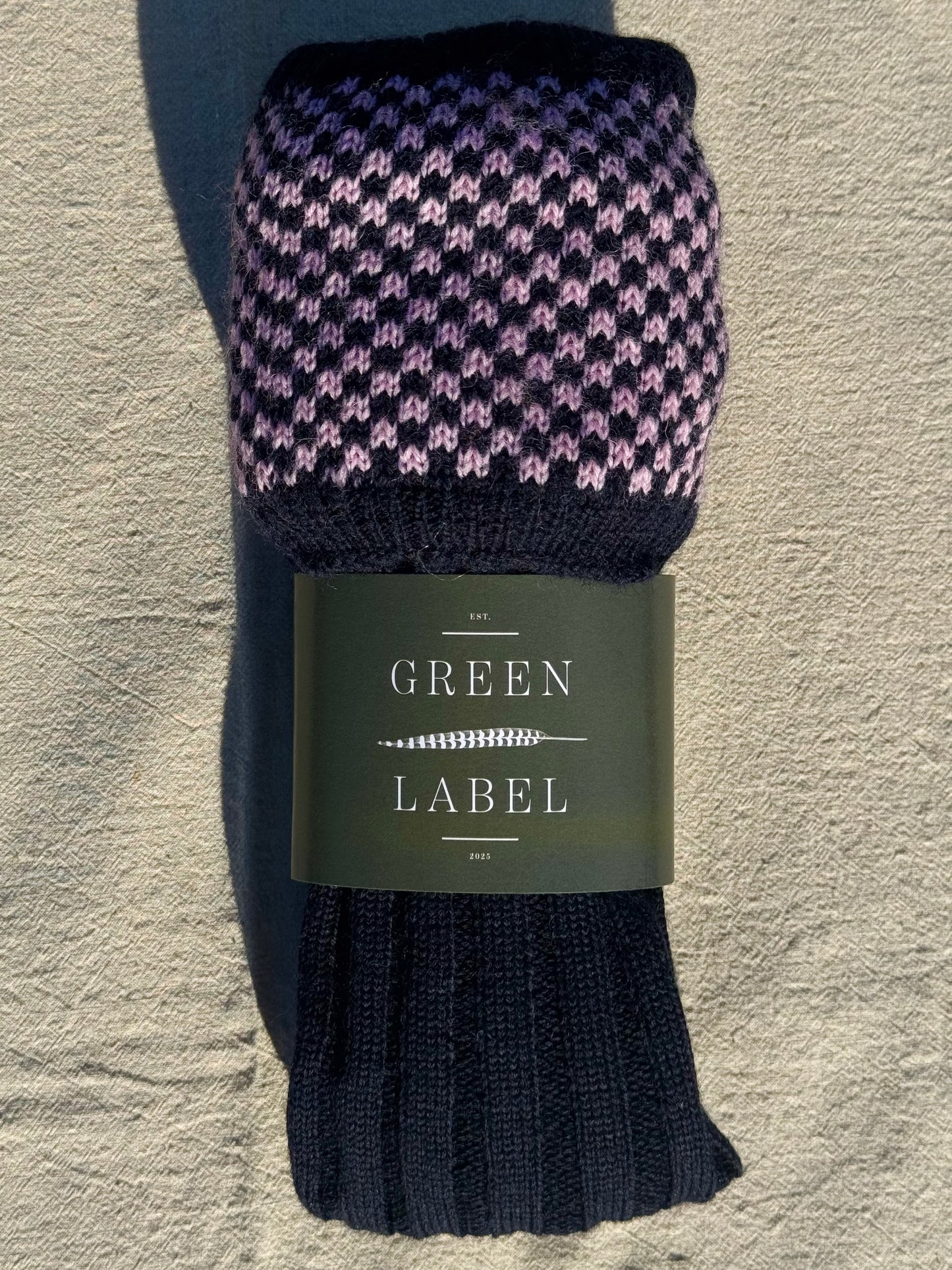 Premium British Wool (Navy/Pink)