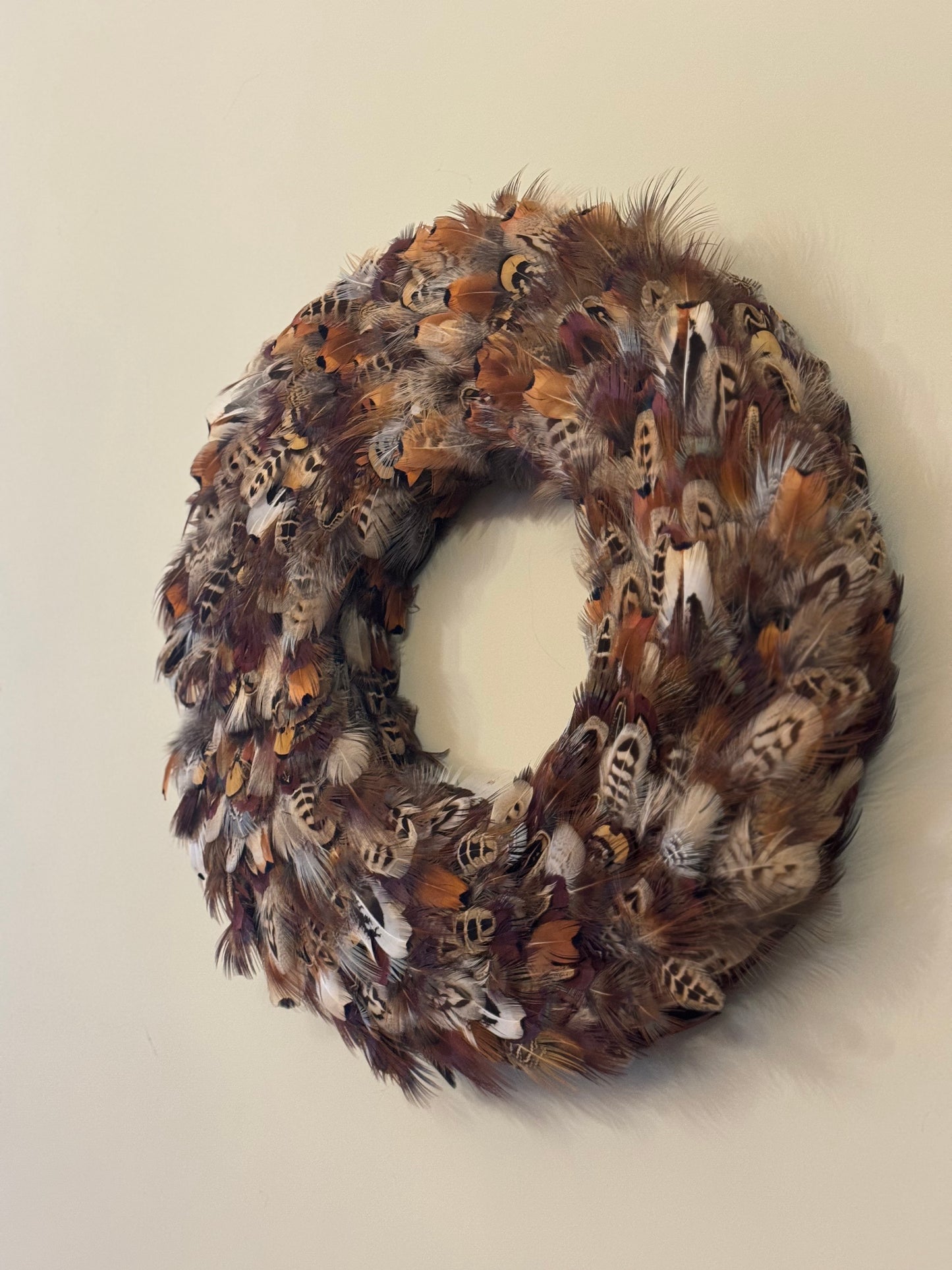 Wild Pheasant Feather Wreath