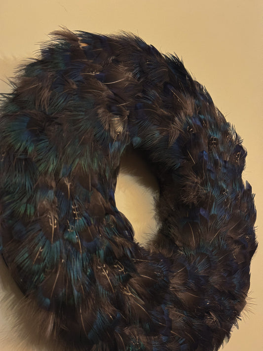 Melanistic pheasant Wall Wreath