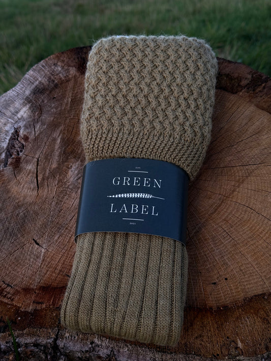 Alpaca Shooting Sock (Moss)