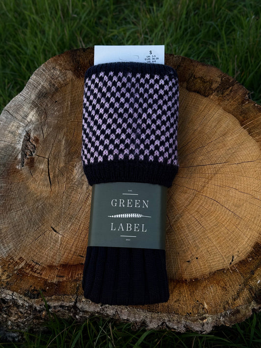 Premium British Wool (Navy/Pink)