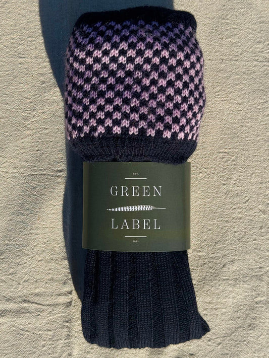 Premium British Wool (Navy/Pink)